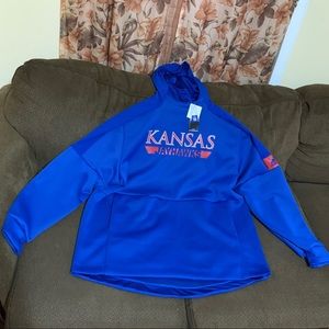 Adidas Kansas Jayhawks Hoodie, Mens XXL (New)